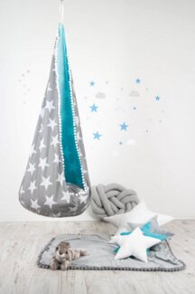 Rainbow Kids Hängesessel Kokon Hängematte Kinder Sessel Hängehöhle Schaukel, Made in Europe