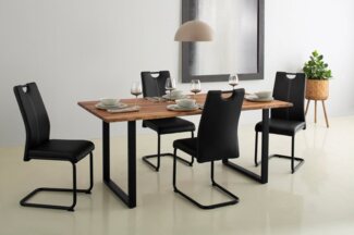 HELA Freischwinger CORA (Set, 4 St), Tragegriff in schwarz