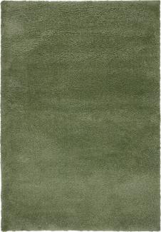 Kadima Design Strapazierfähiger & Kuscheliger Hochflor-Teppich "Lyne". Farbe: Grün, 160x230 cm