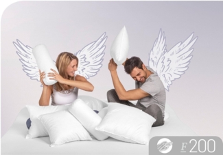 Schlafstil Baumwollkissen F200, Füllung: 100% Polyester, Bezug: 100% Baumwolle, hergestellt in Deutschland, allergikerfreundlich