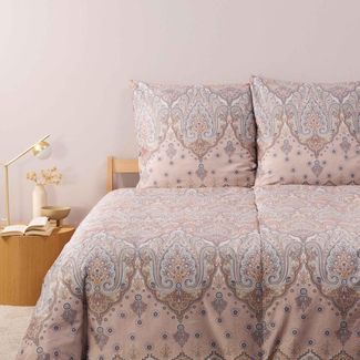 Bettwäsche Bassetti Mako Satin Isolabella 41 beige grau 200x200