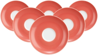 Seltmann Weiden Liberty Pure Colors Espressountertasse ø 12 cm 6er Set - Flamingo Red