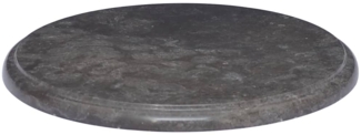vidaXL Tischplatte Schwarz Ø40x2,5 cm Marmor 149190