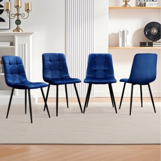 HOMELUX 4-Fußstuhl Esszimmerstühle Küchenstuhl 4er Set Essstühle mit Rückenlehne (Set, 4 St), Kann für private oder gewerbliche Zwecke genutzt werden, bis 110 kg