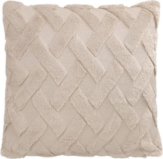 Aspero Dekokissen 4er Set Kissenbezüge Sofia, Plüsch Couchkissen 45 x 45 cm mit Cashmere Feeling