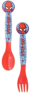 Spiderman Kinderbesteck Set 2-teilig – Löffel & Gabel mit Motivgriffen