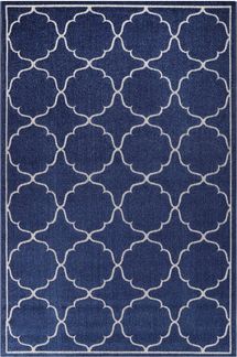 Sanat 'Berlin' Teppich, Höhe: 6 mm, In -und Outdoor geeignet, Blau, 200x290 cm