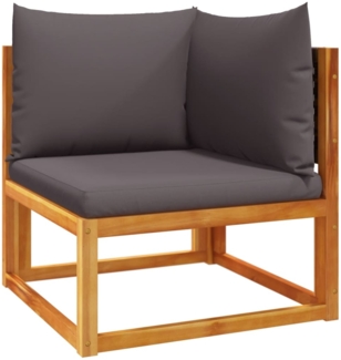 vidaXL Gartensofa-Ecke mit Kissen Holz Akazie & Rattan 4008172