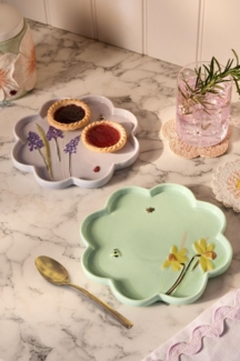 Next Brotteller Dessertteller Blume im 2er-Set, (2 St)