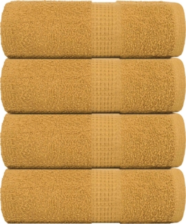 Gästetücher 4 Stk. Golden 30x50 cm 360 g/m² 100% Baumwolle 136804