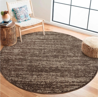 Sanat Teppich Oslo, rund, Höhe: 10 mm, Kurzflor, Wohnzimmer, Schlafzimmer, fussbodenheizungsgeeignet
