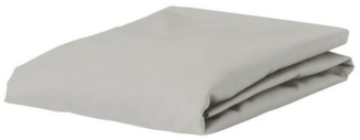 ESSENZA Spannbettlaken Satin Uni Baumwollsatin Grau, 80X200
