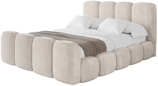 ALTDECOR Polsterbett KALA-Z (Polsterbett mit Bettkasten und Lattenrost, Boxbett mit Matratze), Doppelbett mit Stauraum, Bett mit Kopfteil