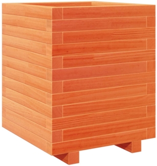 vidaXL Pflanzkübel Wachsbraun 40x40x49,5 cm Massivholz Kiefer 3282511