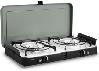Cadac '2-Cook 3 Pro Stove' Gasgrill, 30mbar, Schwarz/Silber, 55 x 30,7 x 9 cm