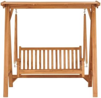 vidaXL Hollywoodschaukel 170 cm Massivholz Teak 49357