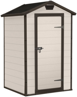 Dmora Gartenhaus Cranbrook, Gartenhütte, Gartenhaus, Werkzeugschuppen, 129x103 h196 cm, Beige