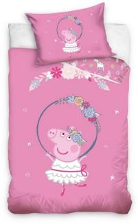 Peppa Pig Babybettwäsche Peppa Pig Babybettwäsche Schweinchen Peppa 100x135 cm