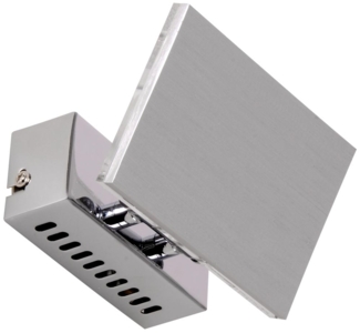 LED Wandleuchte, verstellbarer Spot, Aluminium chrom