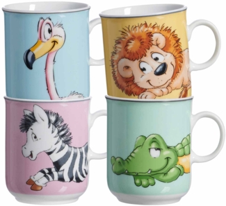 Ritzenhoff & Breker HAPPY ZOO Kinderbecher 270 ml Tiere 4er Set