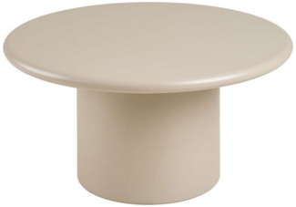 ebuy24 Couchtisch Nagano Couchtisch Ø80cm sandfarben.
