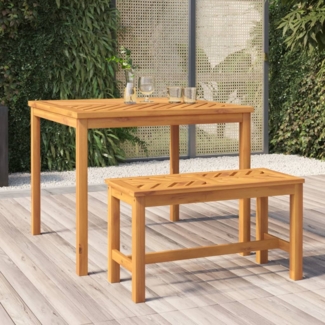 vidaXL Gartenbank 80 cm Massivholz Akazie 362236
