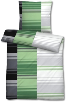 Mikrofaser Seersucker Bettwäsche 155 x 220 + 80 x 80 cm