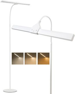 ZMH LED Stehlampe Stehleuchte Dimmbar - Modern Touch Control Leselampe Wohnzimmer 10W mit Timer und Memory Funktion Touch Flexibler Schwanenhals Modern Standleuchte für Schlafzimmer