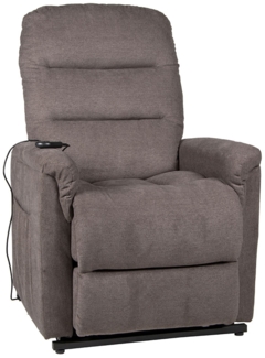 TV-Sessel Winnipeg / Whitehorse XXL , Webstoff , Braun, Grau , 80 x 93 x 93 cm