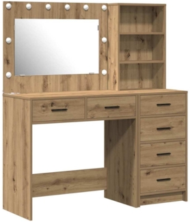 vidaXL Schminktisch mit Regal Braun 78,5 x 41 x 135 cm Holzwerkstoff 3334199