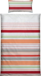 REDBEST Bettwäsche Bettwäsche, Microfaser, Microfaser-Satin Streifen