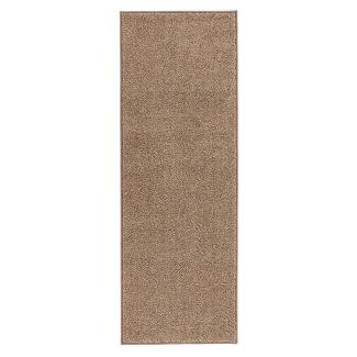 Kurzflor Teppich Pure Uni Braun - 80x300x1,3cm