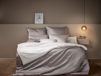 Curt Bauer Kissenhülle Uni-Mako-Satin Uni-Mako-Satin taupe 40 cm x 80 cm, (1 Stück), Kissenbezug für Dekokissen Zierkissen Kissenhülle