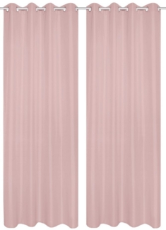 Home Basics Vorhang Atlantik 2Er Set 235 x 140 cm 2x Fertigschal Altrose, (2 St), Kunstfaser, 2x Fertigschal Altrose
