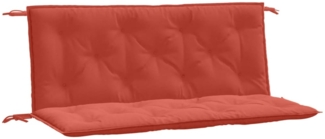 vidaXL Gartenbank-Auflagen 2 Stk. Melange Rot 120x50x7 cm Stoff 4002603
