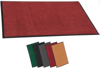 CLP Rutschfeste Fußmatte für innen und außen,rot 40x60 cm