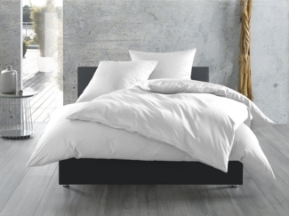 BETTWAESCHE-MIT-STIL Bettwäsche Mako Satin Bettwäsche uni einfarbig, Mako-Satin, 2 teilig