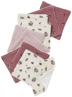 vertbaudet Waschlappen 10er-Pack Baby Waschlappen mit Aufbewahrungsbeutel, 10er-Pack