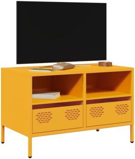 vidaXL TV-Schrank Senfgelb 68x39x43,5 cm Kaltgewalzter Stahl 851319