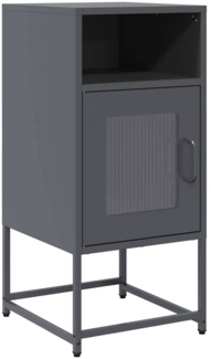 vidaXL Nachttisch Anthrazit 36x39x78 cm Kaltgewalzter Stahl 853412