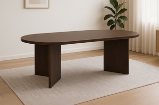 Trelevo® Esstisch Ovi, verschiedene Holz-Optiken, Tischbeine V-Form