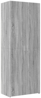 vidaXL Highboard Grau Sonoma 70x42,5x185 cm Holzwerkstoff 3281425