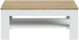 Couchtisch Lüttich / Lewisville , Grau, Holzfarben , 110 x 46 x 60 cm