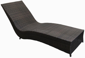 Sanotechnik Sonnenliege 'Texas' Braun, Polyrattan, 70x190 cm