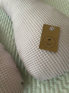Loolay Stillkissen Schwangerschaftskissen Seitenschläferkissen Stillkissen TYP A 330cm, Attmungsaktive WAFFELPIQUE + GLATT Baumwolle XXXL Lagerungkissen, MUSTER: Waffel ROSA/ Grau, LOOLAY® Stillkissen + Bezug, 100% Europäische Stoffe unf Kleinserien-Nähen
