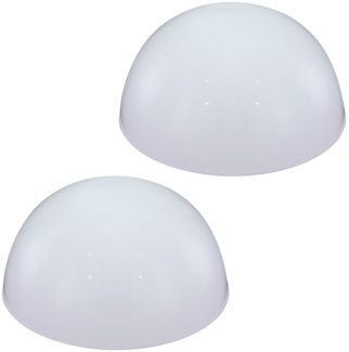 2er Set Moderne LED Halbkugel Solarleuchte für den Garten