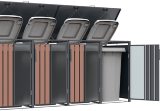 Westmann Status 6 | Metall Mülltonnenbox 6er |