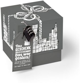 SURPRISA Geschenkbox mit Rätsel und Schloss