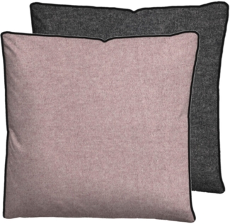 biberna Melange-Flanell Kopfkissenbezug 0840500 MELANGE UNI, brombeer, 1x 40x40 cm