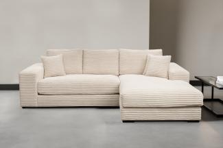 WERK2 Ecksofa Eden L-Form, Design Ecksofa in Cord mit besonders weichem Sitzkomfort